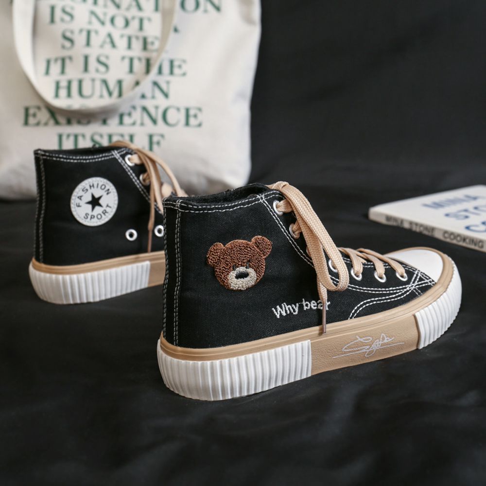 High Neck Canvas Shoes