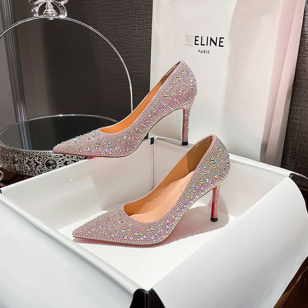 Rhinestone Top Stiletto Heels