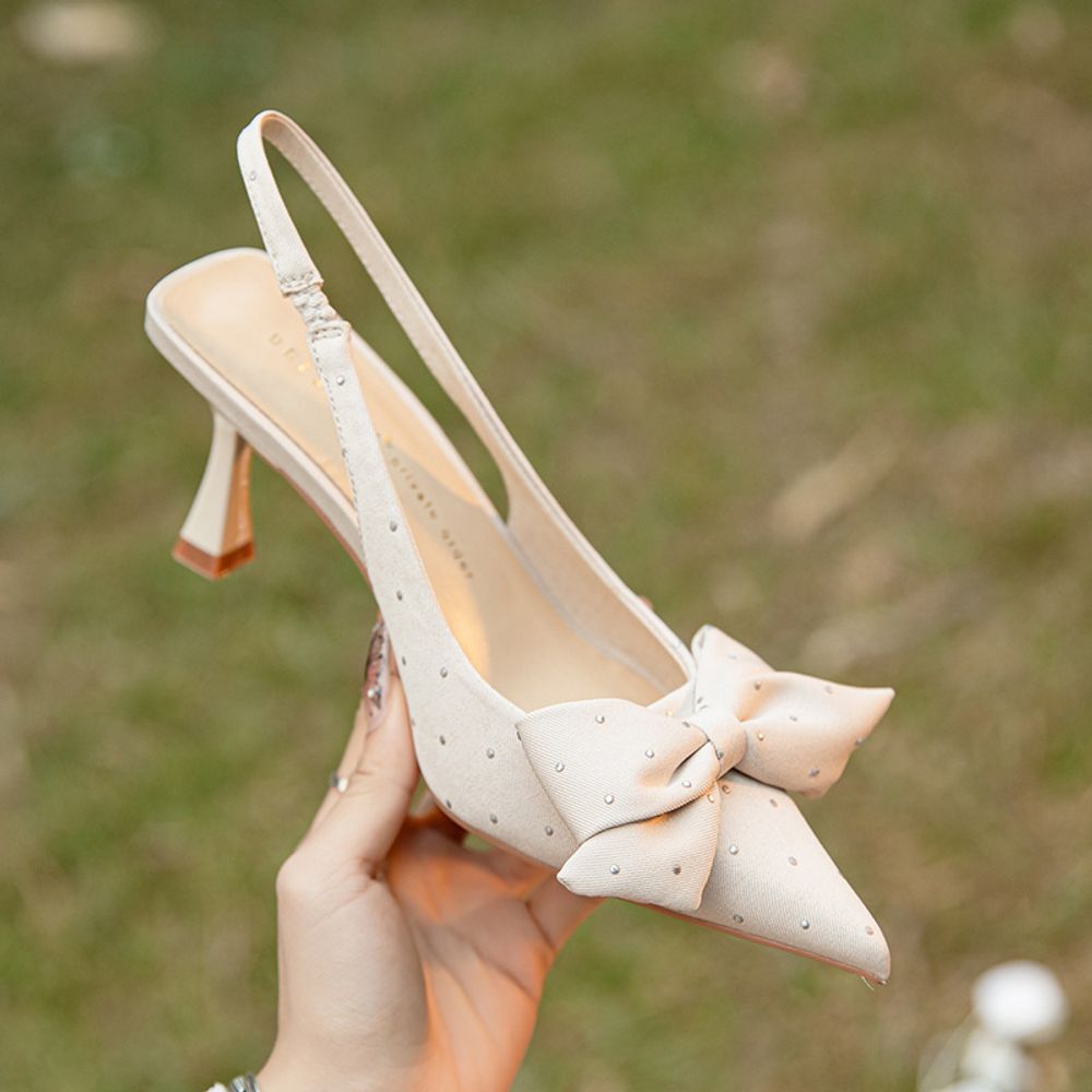 Premium Bowtie Pointed Heels