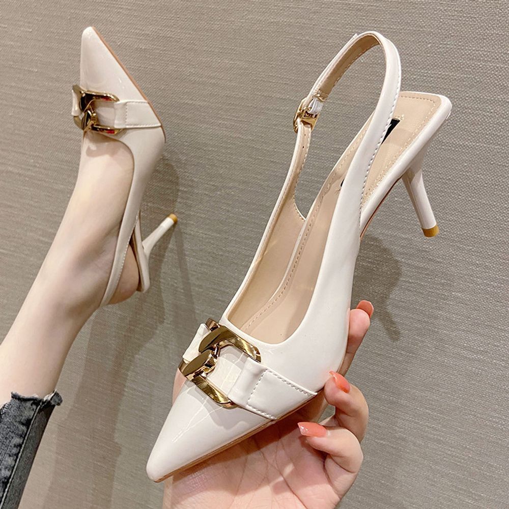 Pointed Slingback Heels