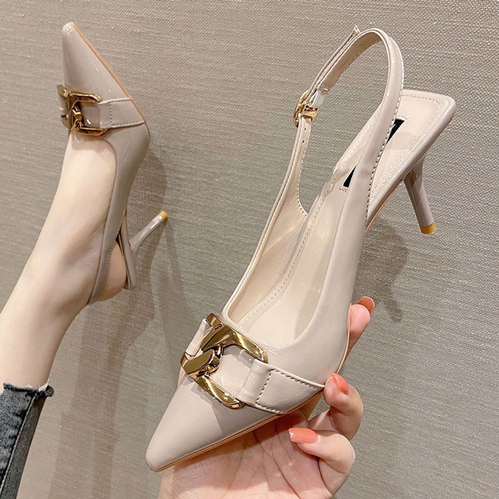 Pointed Slingback Heels