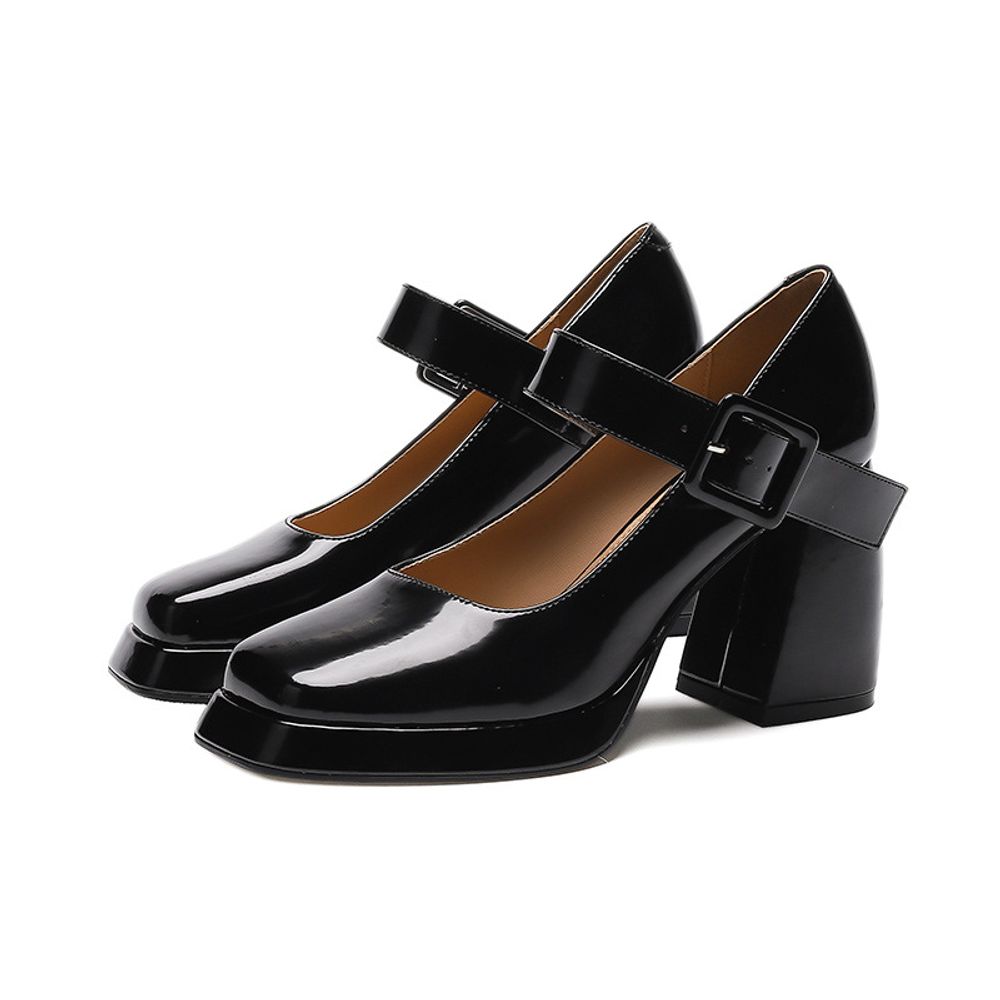 Women's Woven Square-Toe Mary Jane Mules