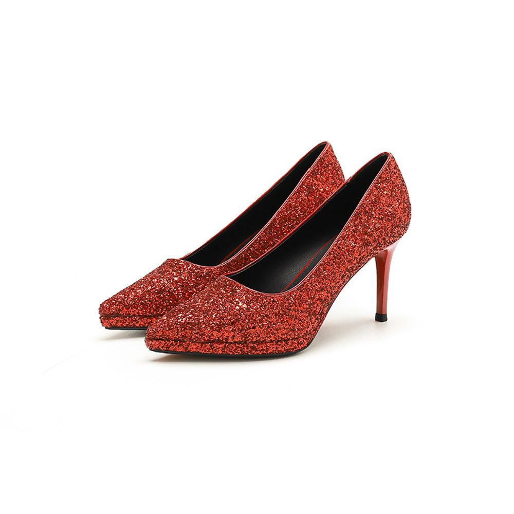 Glittery Platform Heels
