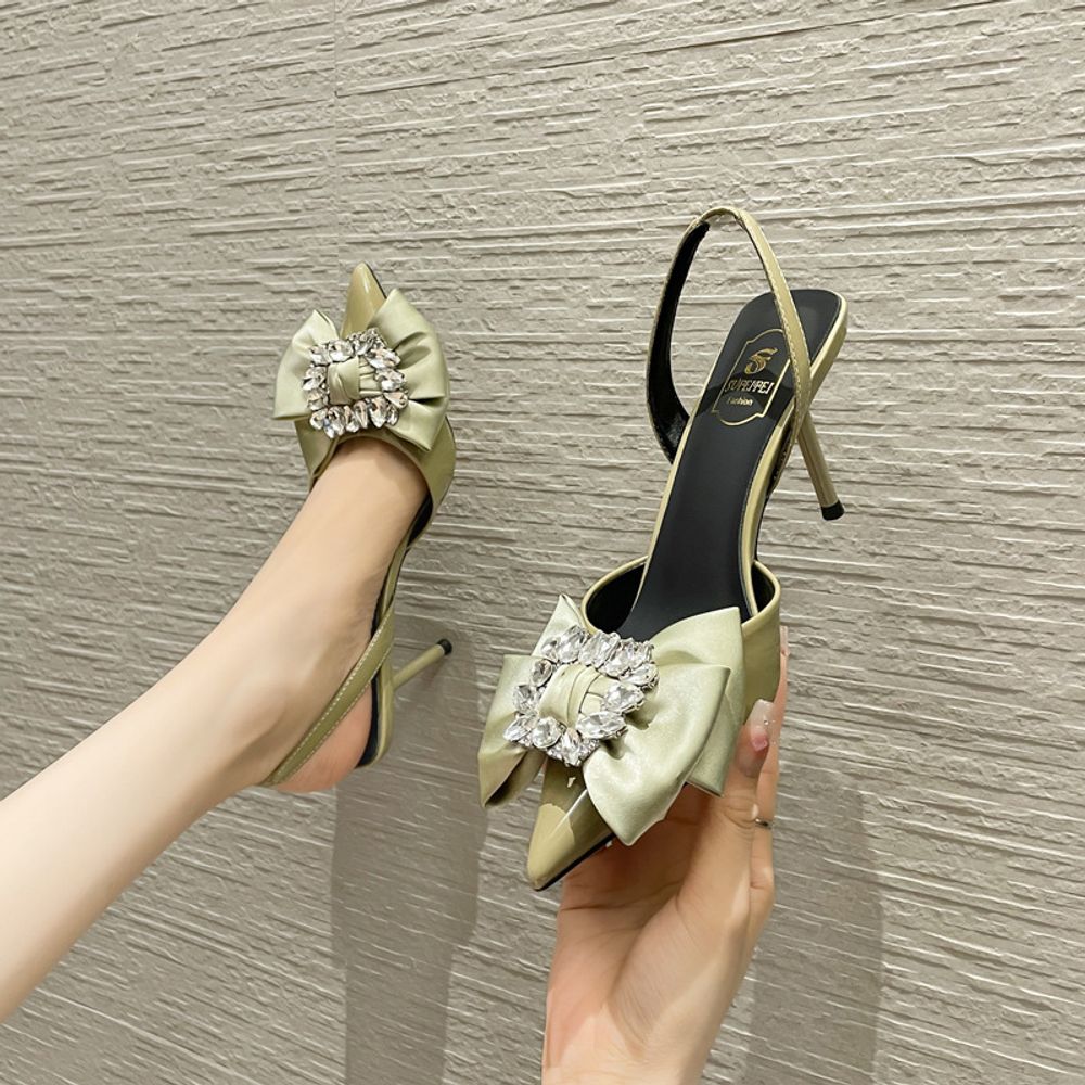 Bowtie Slingback Heels