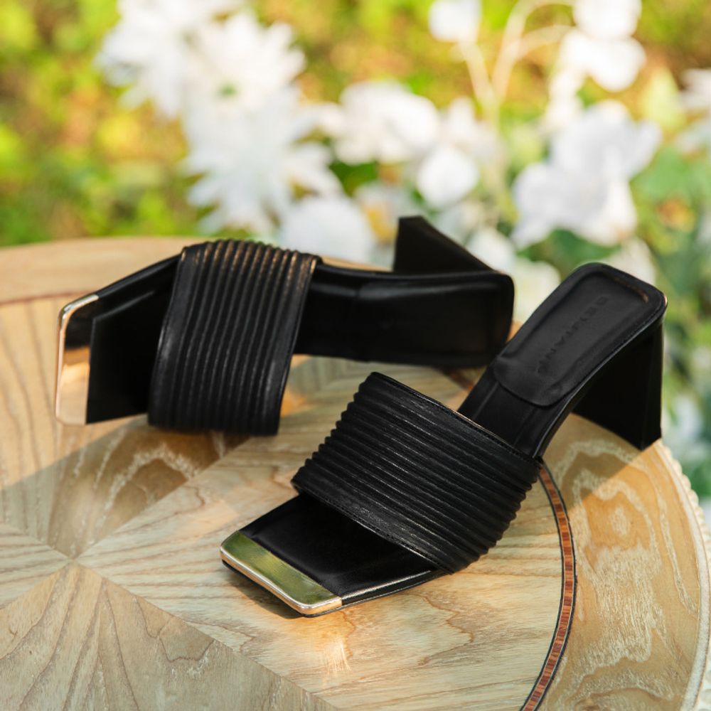 Open Toe Thick Heels