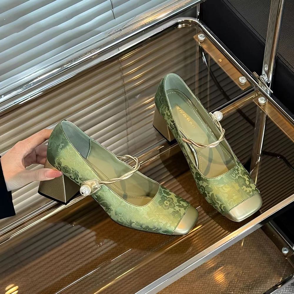 Mary Jane Shoes Thick Sole Women's Height Increasing Shoes