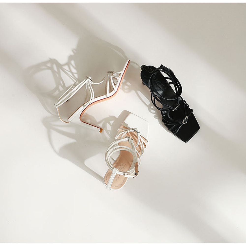 Strappy Toe High Heels