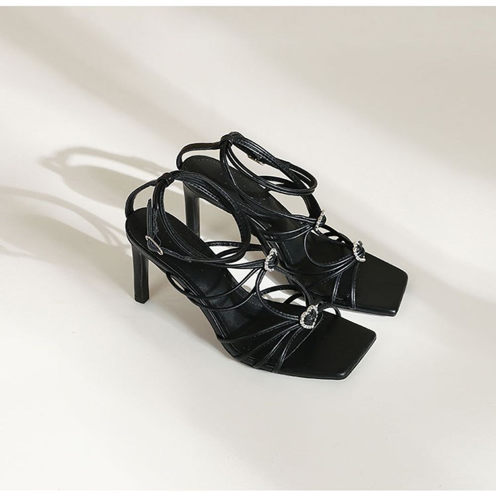 Strappy Toe High Heels