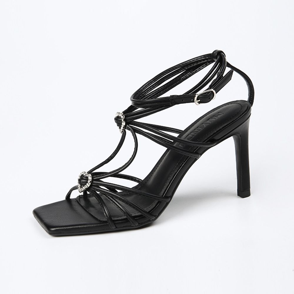 Strappy Toe High Heels