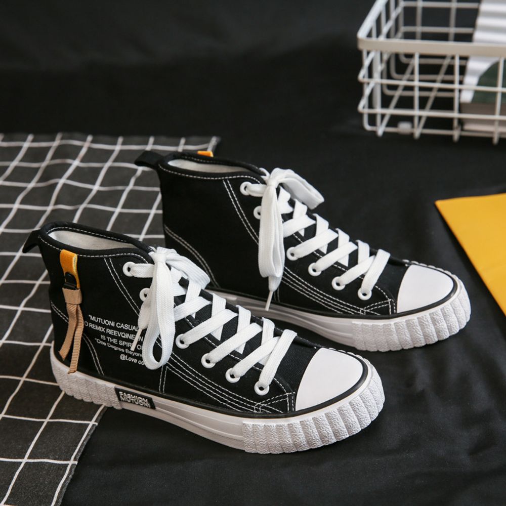 High Top Canvas Sneakers