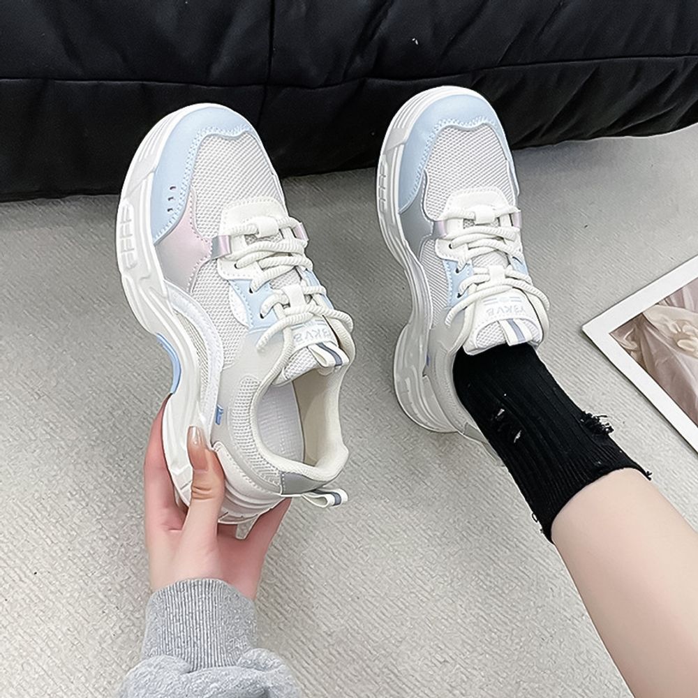 Thick Soled Mesh Sneakers