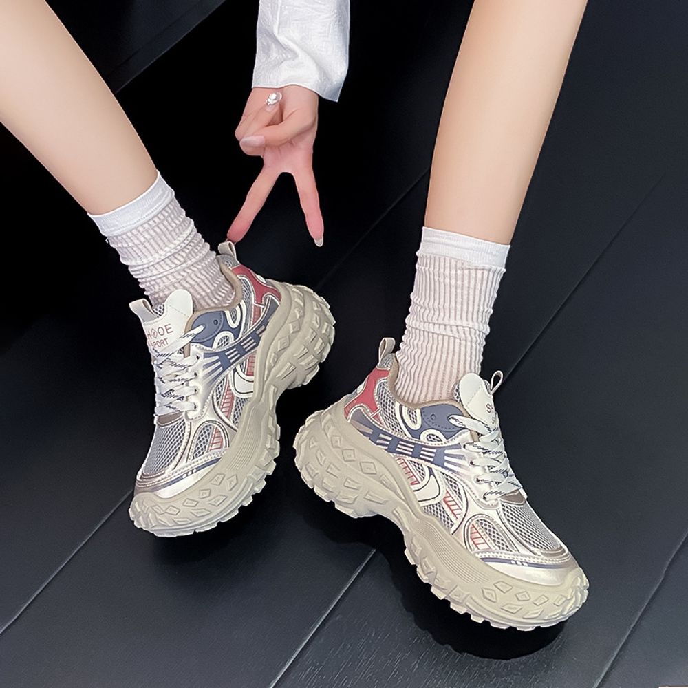 Breathable High Heeled Sneakers