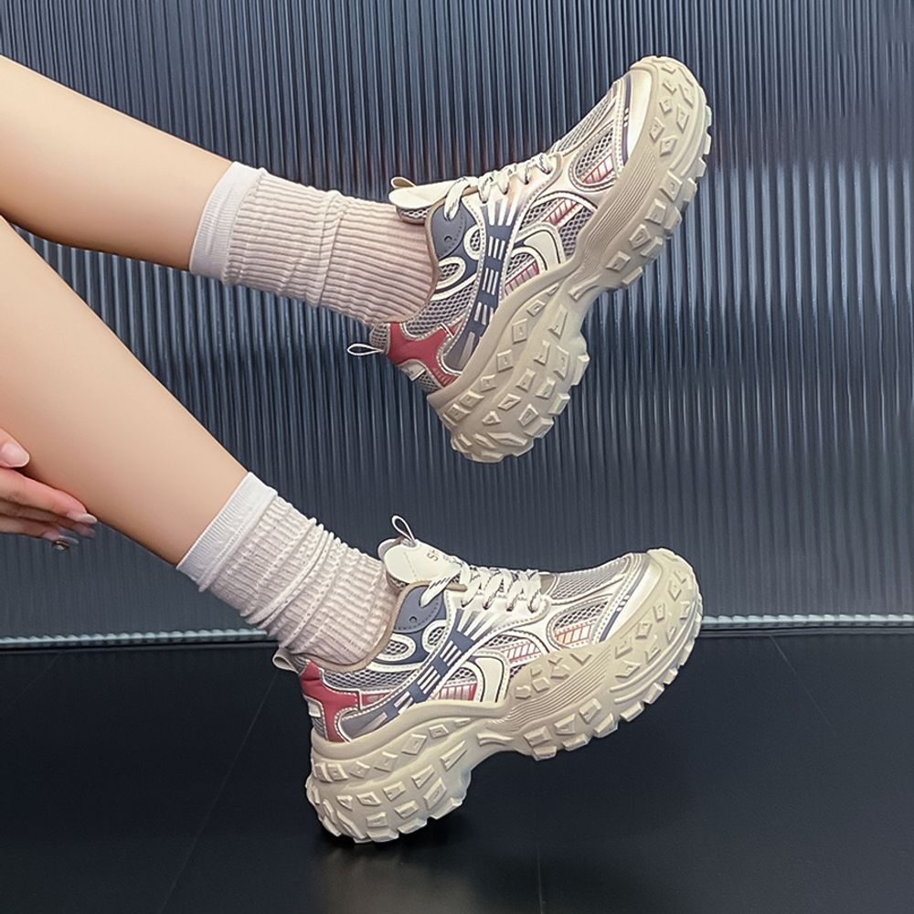 Breathable High Heeled Sneakers