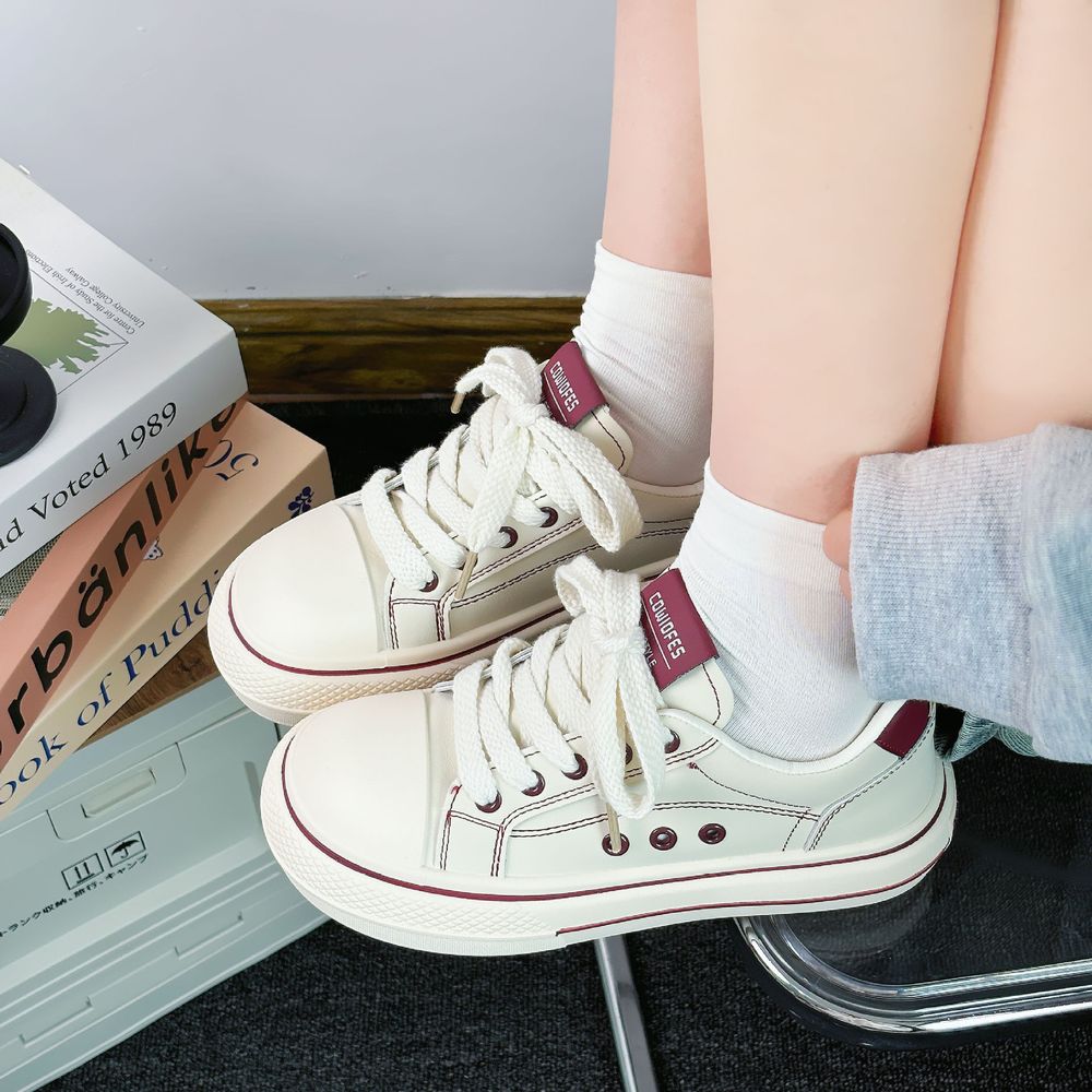 Casual Heeled Sneakers
