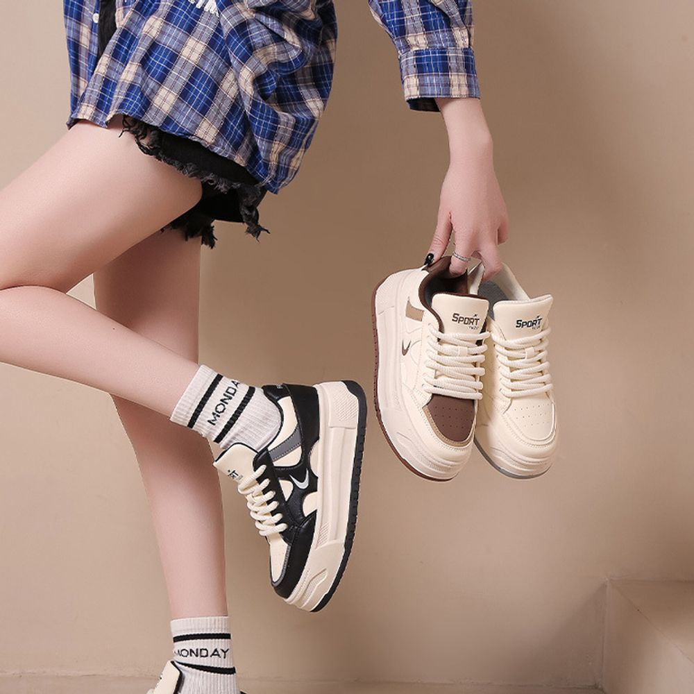 Thick Soled Casual Sneakers