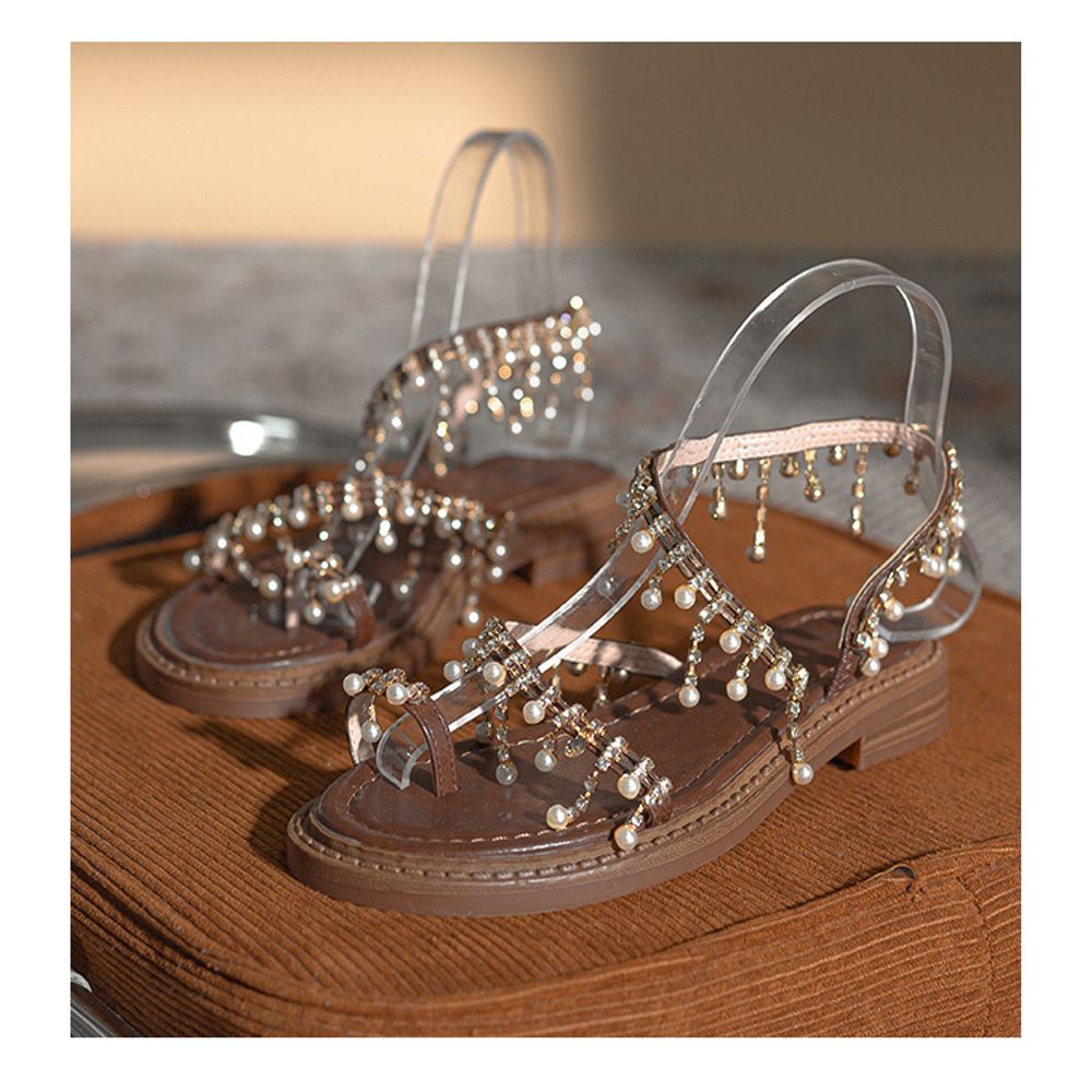 Pearl Tassel Flats