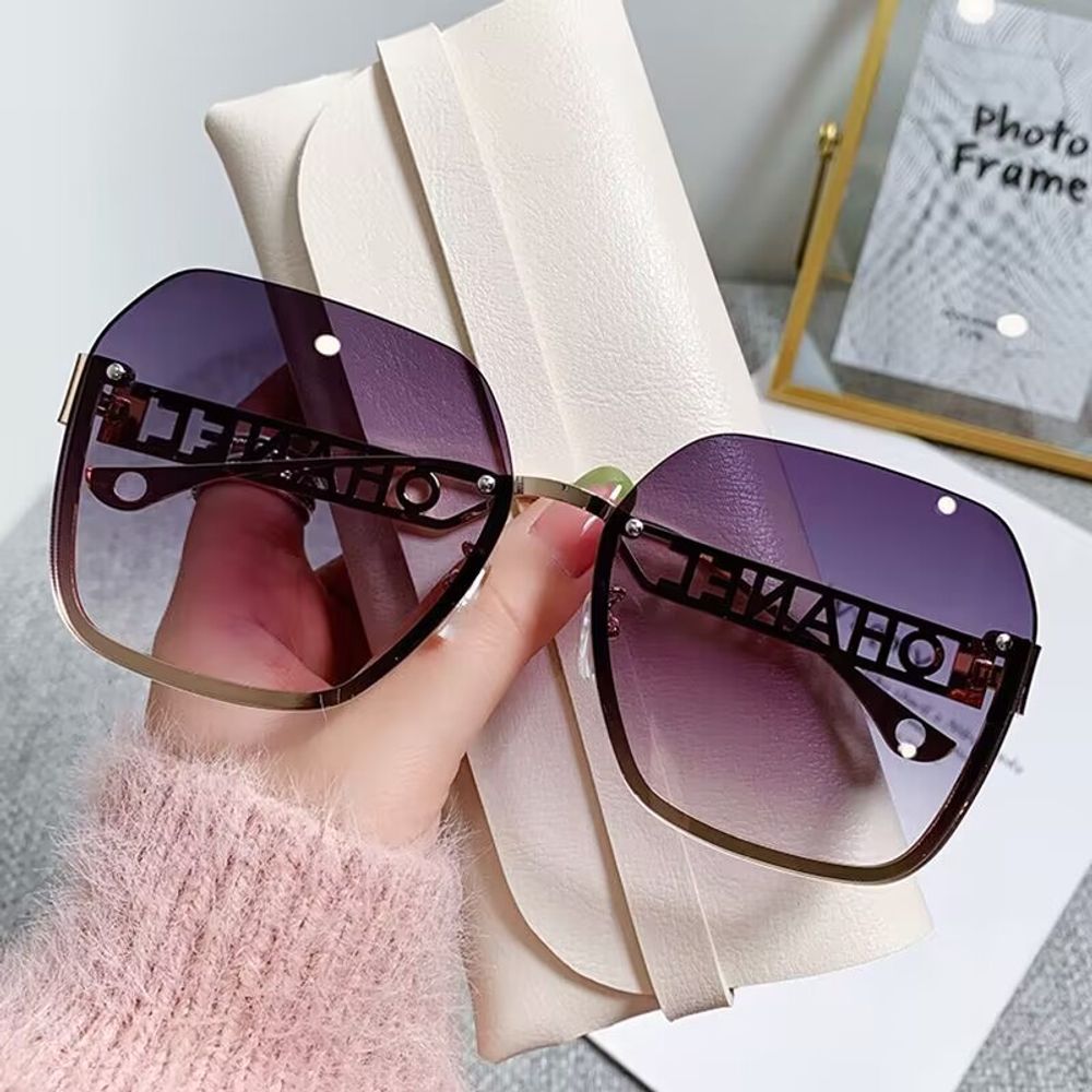 Frameless Square Sunglasses