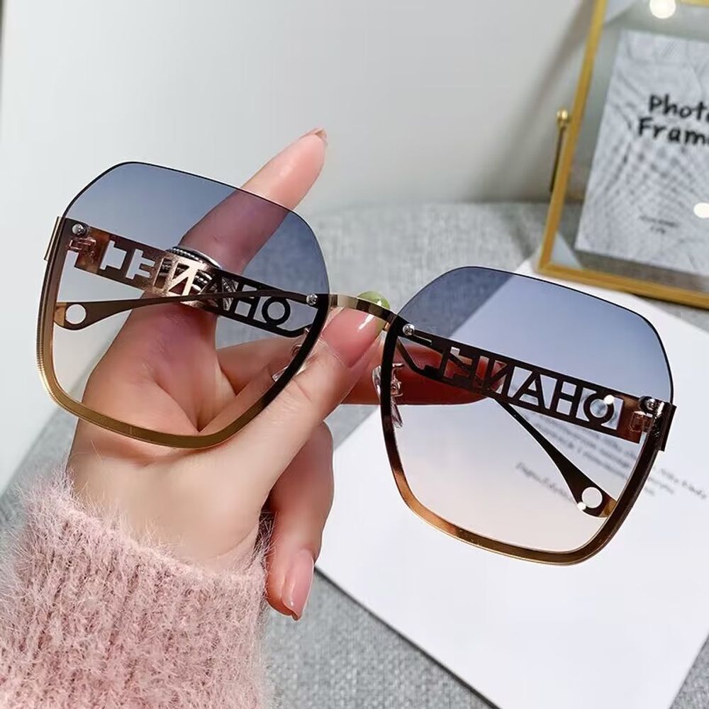 Frameless Square Sunglasses