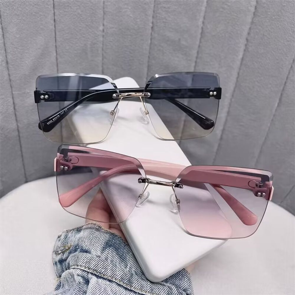 Frameless Square Frame Sunglasses