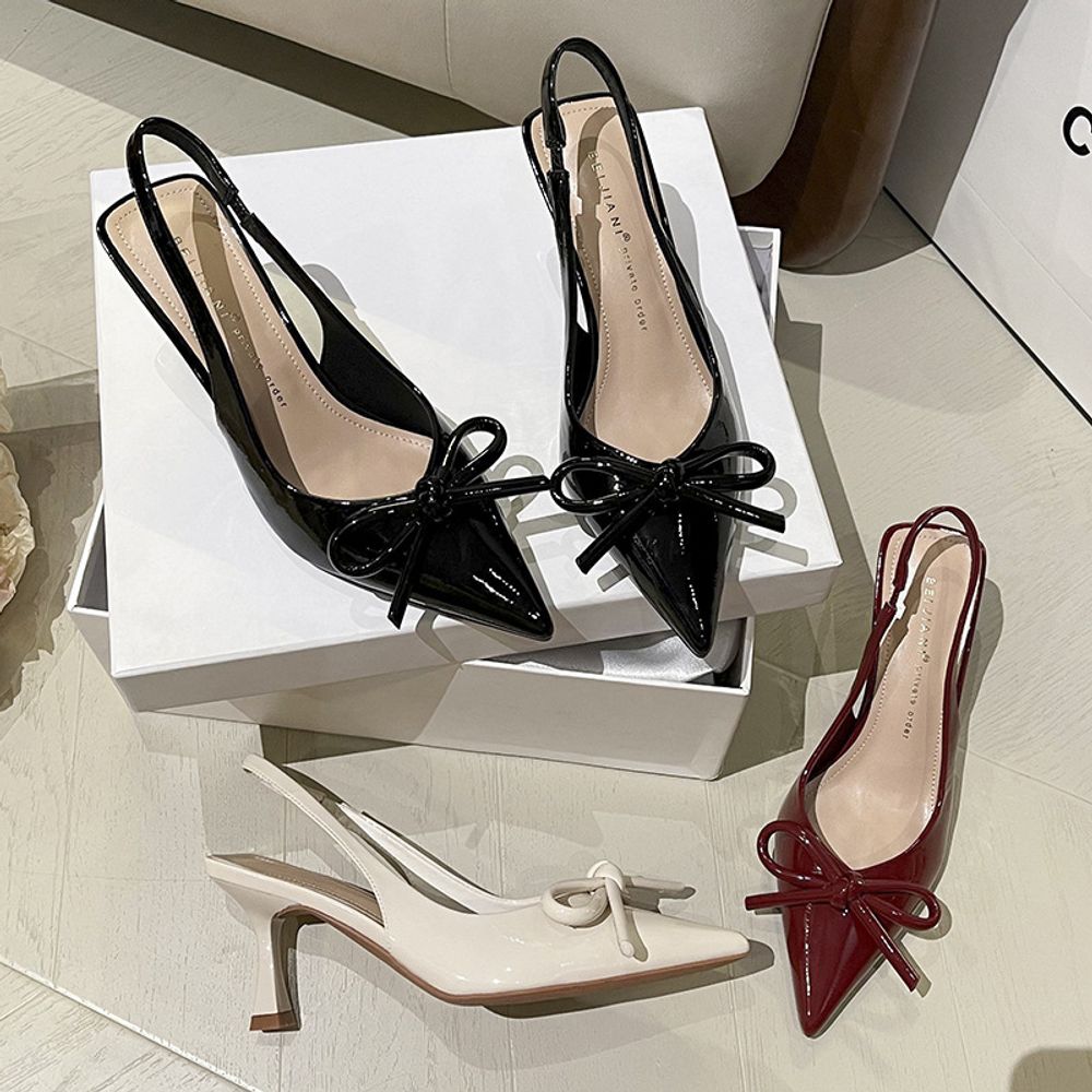 Pointed Slingback Heels