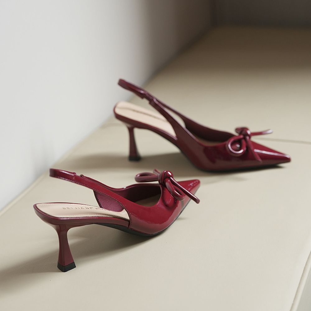 Pointed Slingback Heels