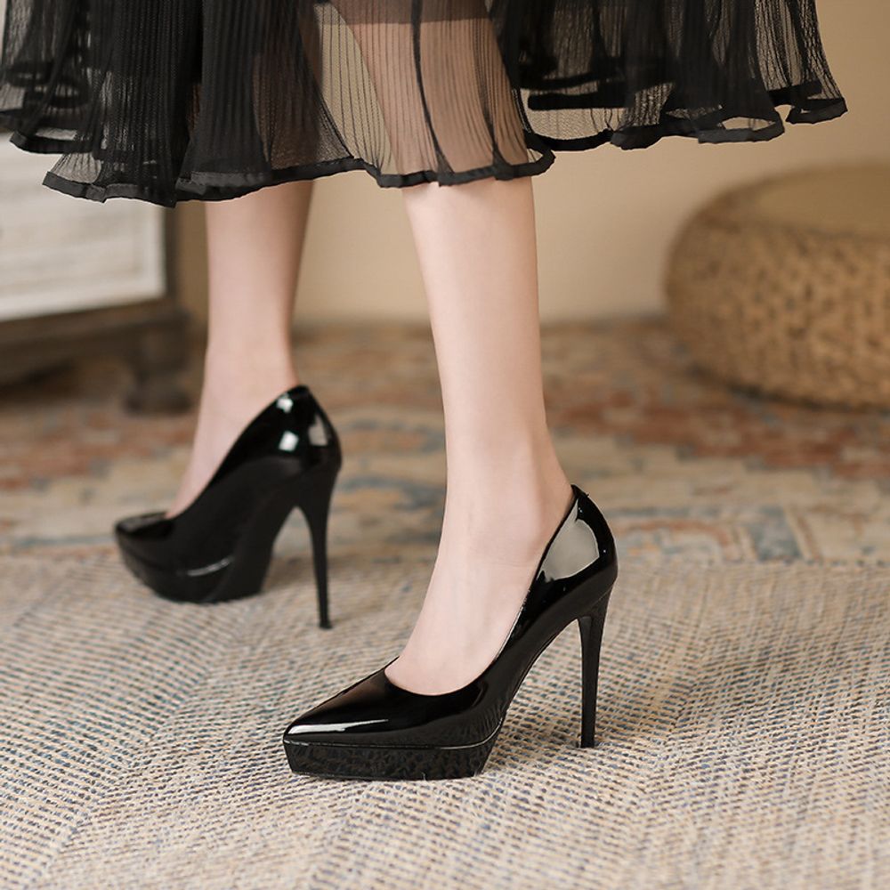 Premium Pointed Platform Heels