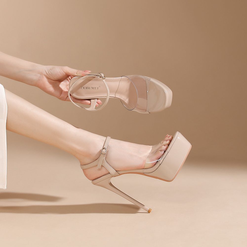 Transparent top Platform Heels