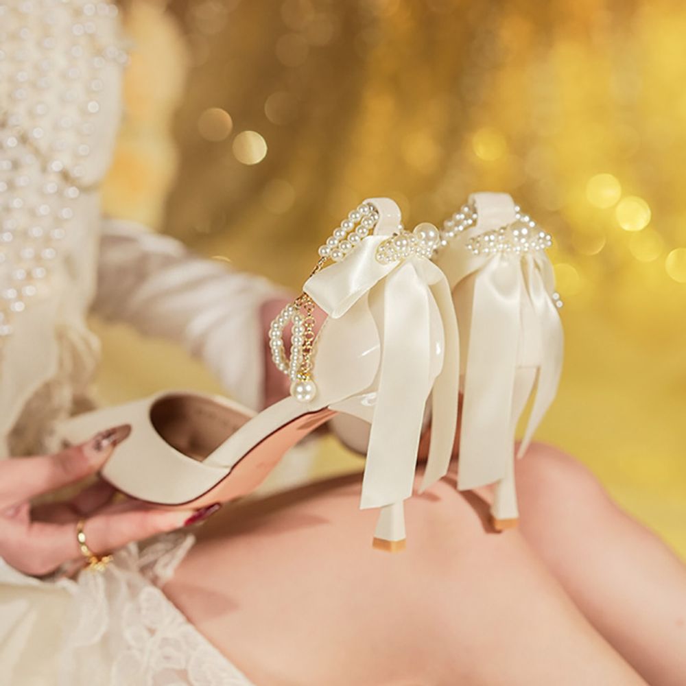 Premium Bowknot Pointed Heel