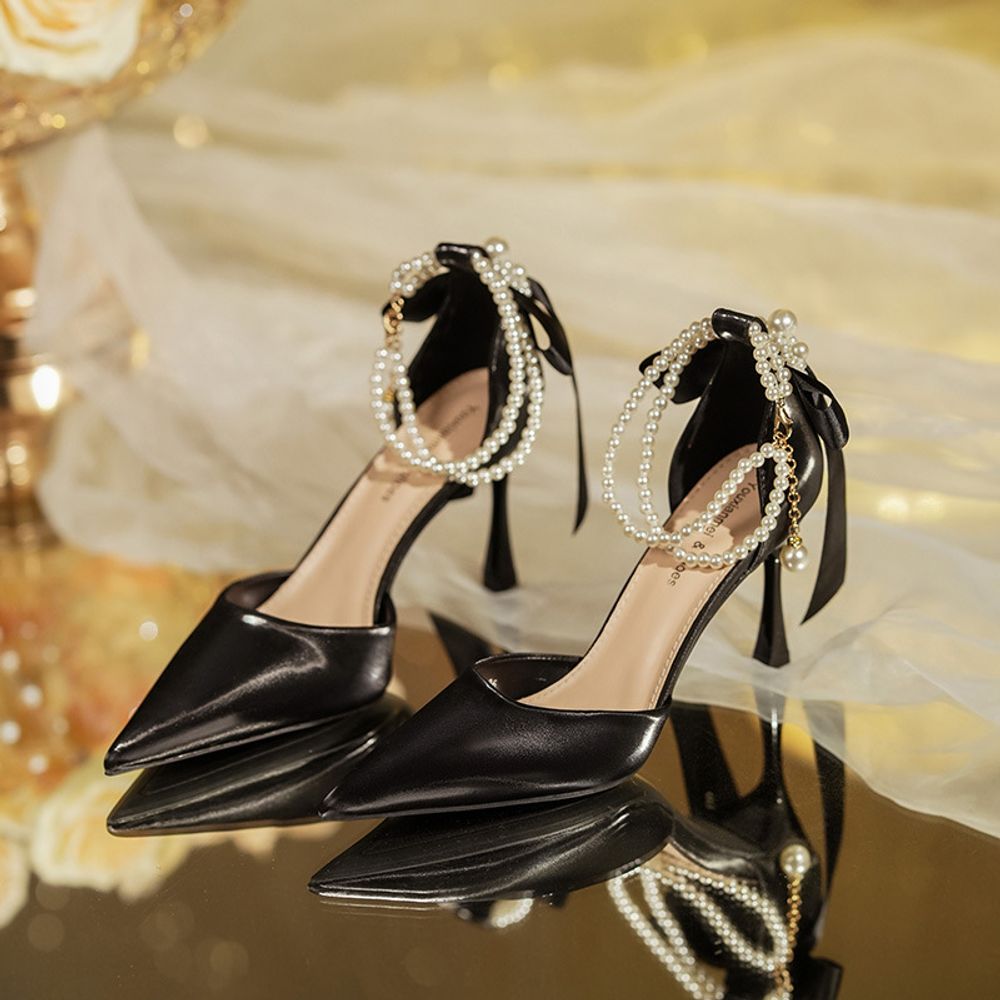 Premium Bowknot Pointed Heel