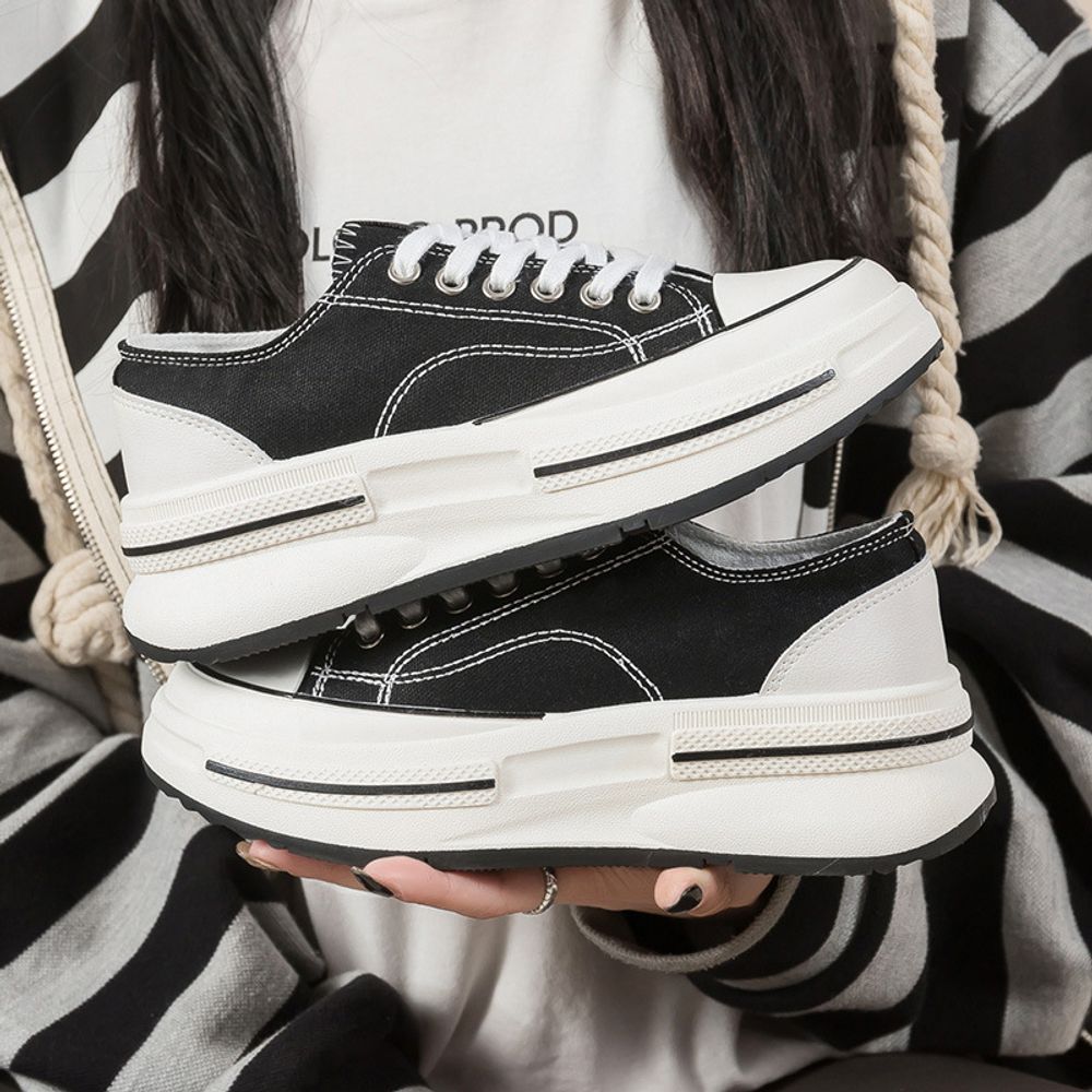 Thick Soled Canvas Shoes