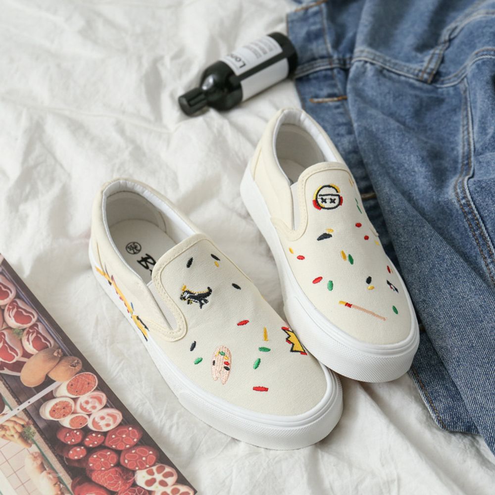 Premium Graffiti Slip-on Canvas