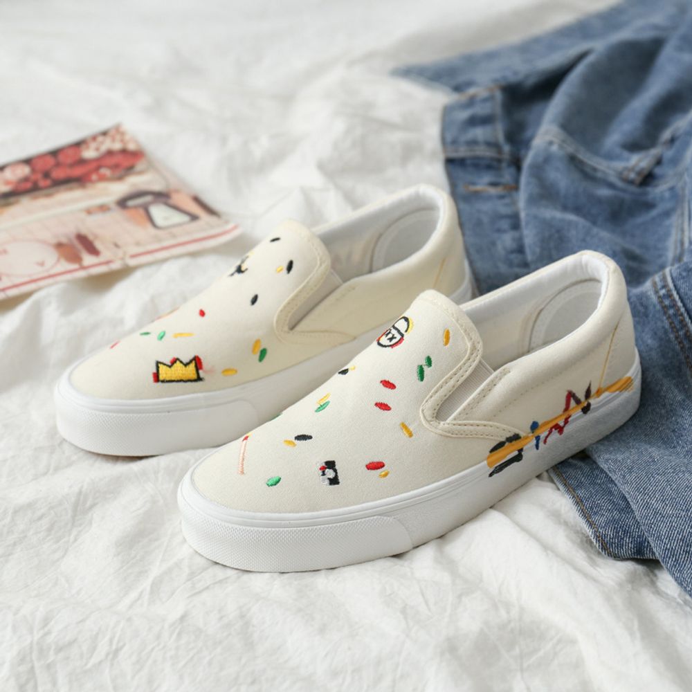 Premium Graffiti Slip-on Canvas