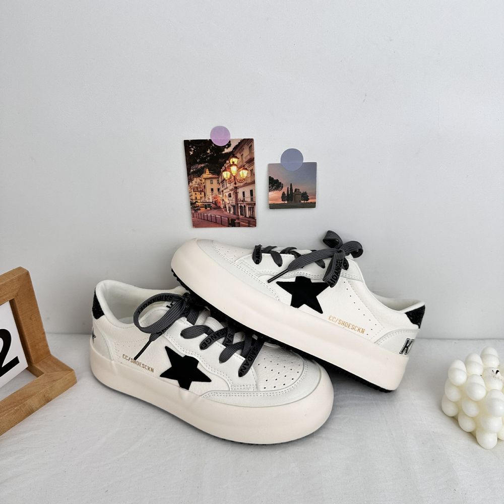 Star Design Thick Soled Sneakers