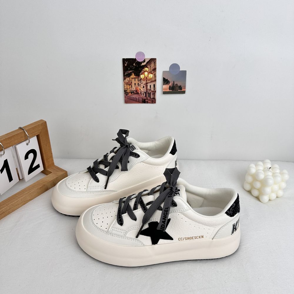 Star Design Thick Soled Sneakers
