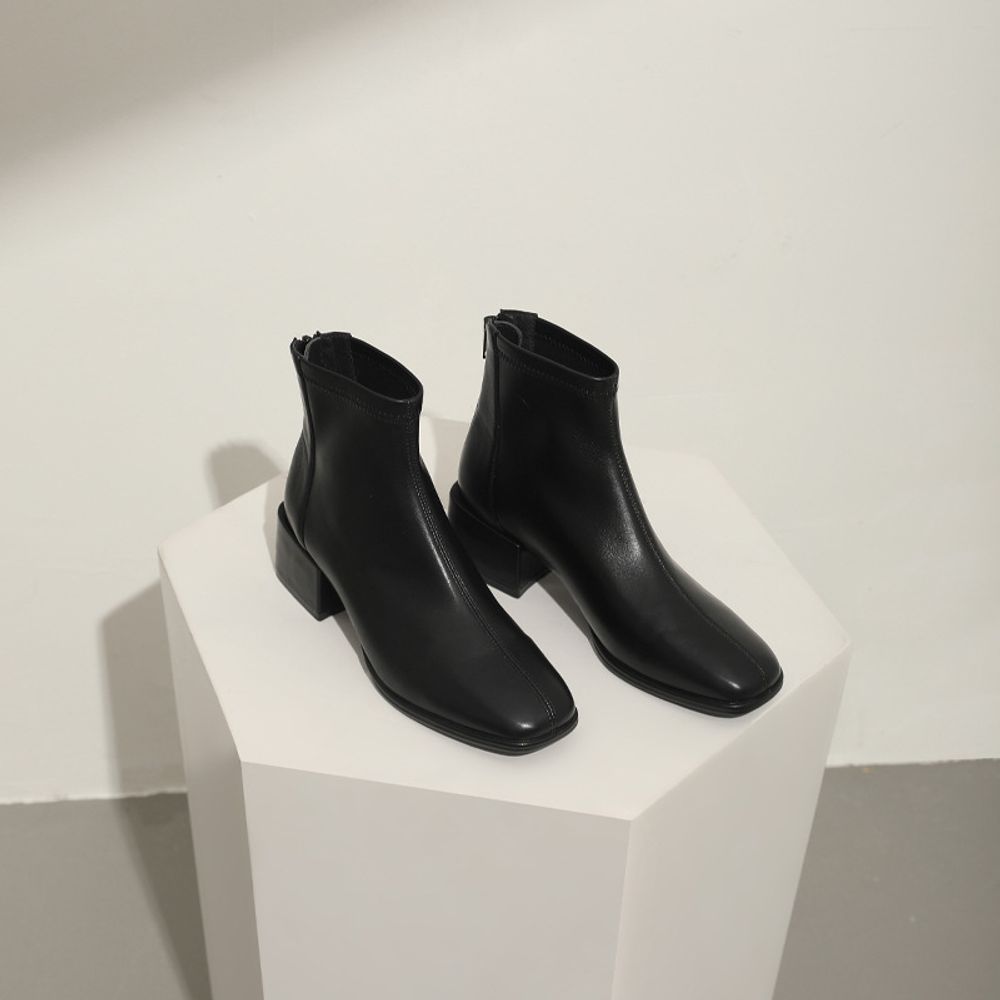 Thick Soled Genuine Leather Boots