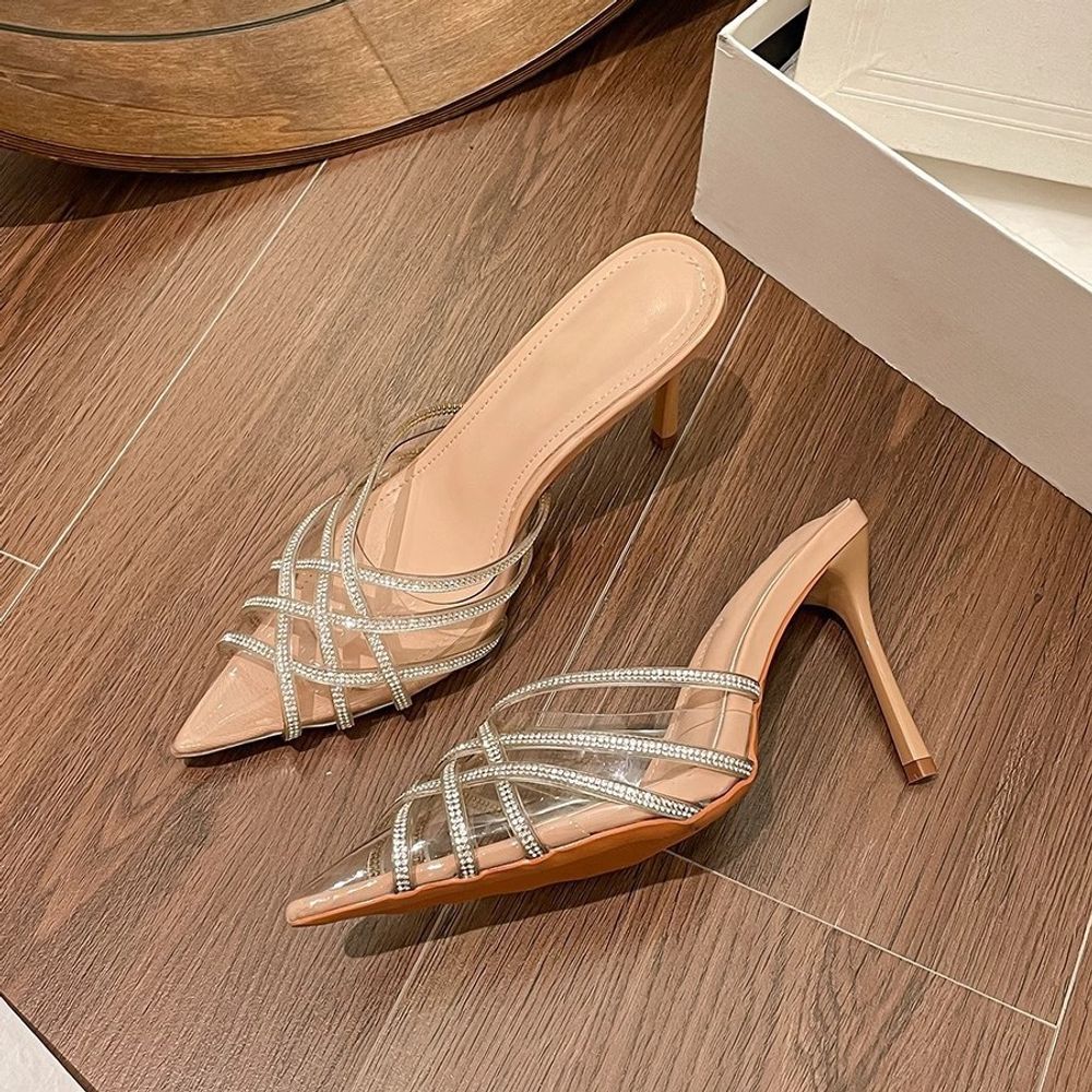 Elegant Design Transparent top Slippers