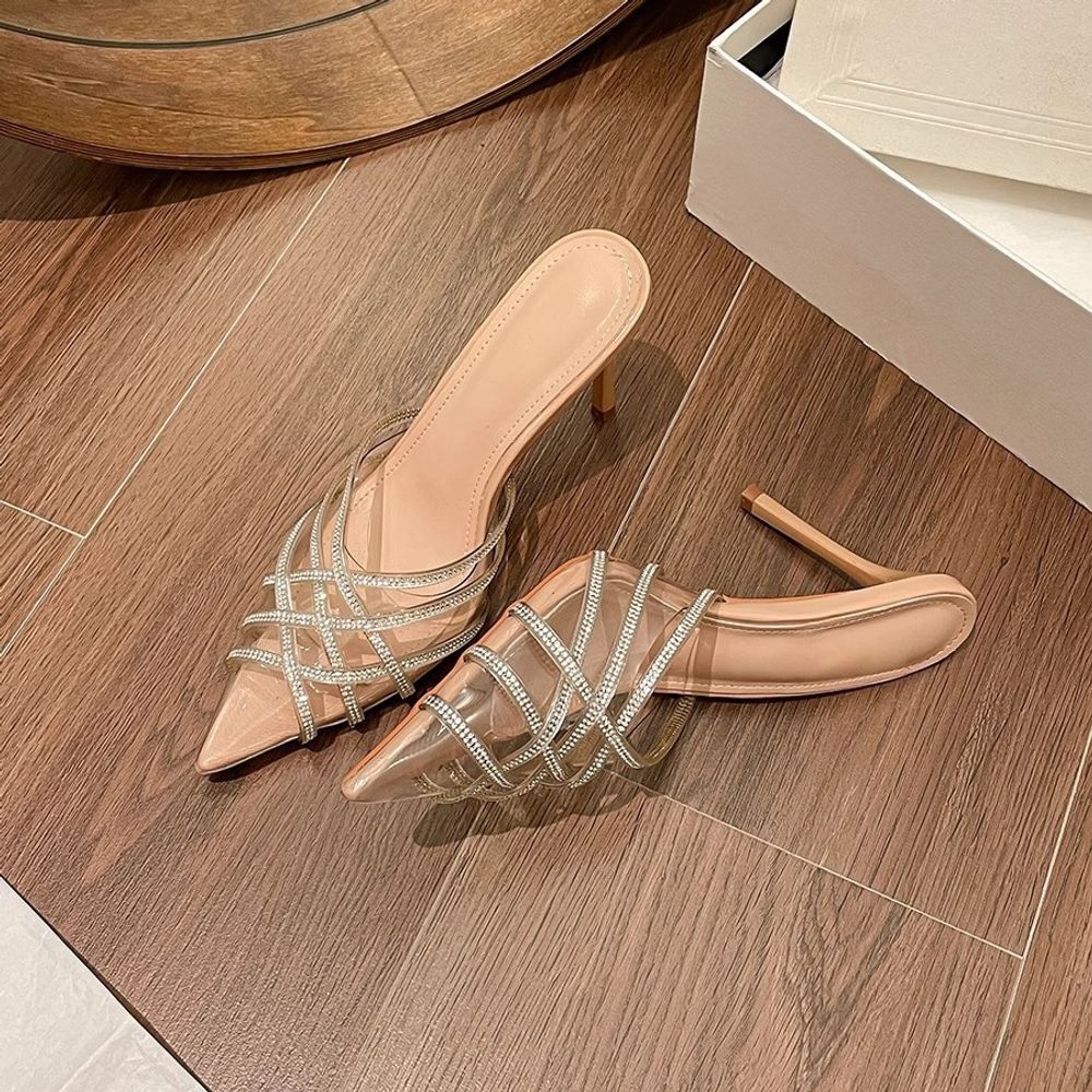 Elegant Design Transparent top Slippers
