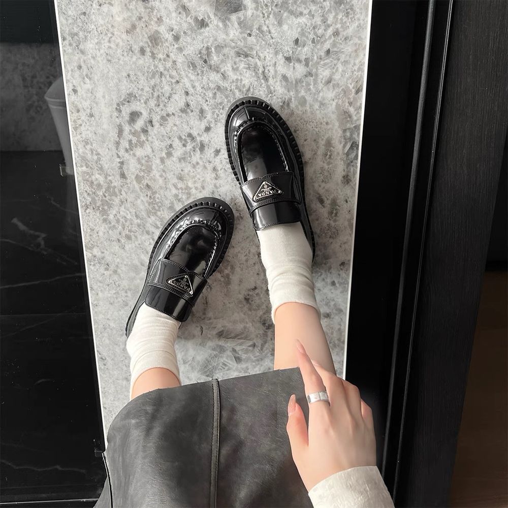 Genuine Leather Thick-soled Loafer