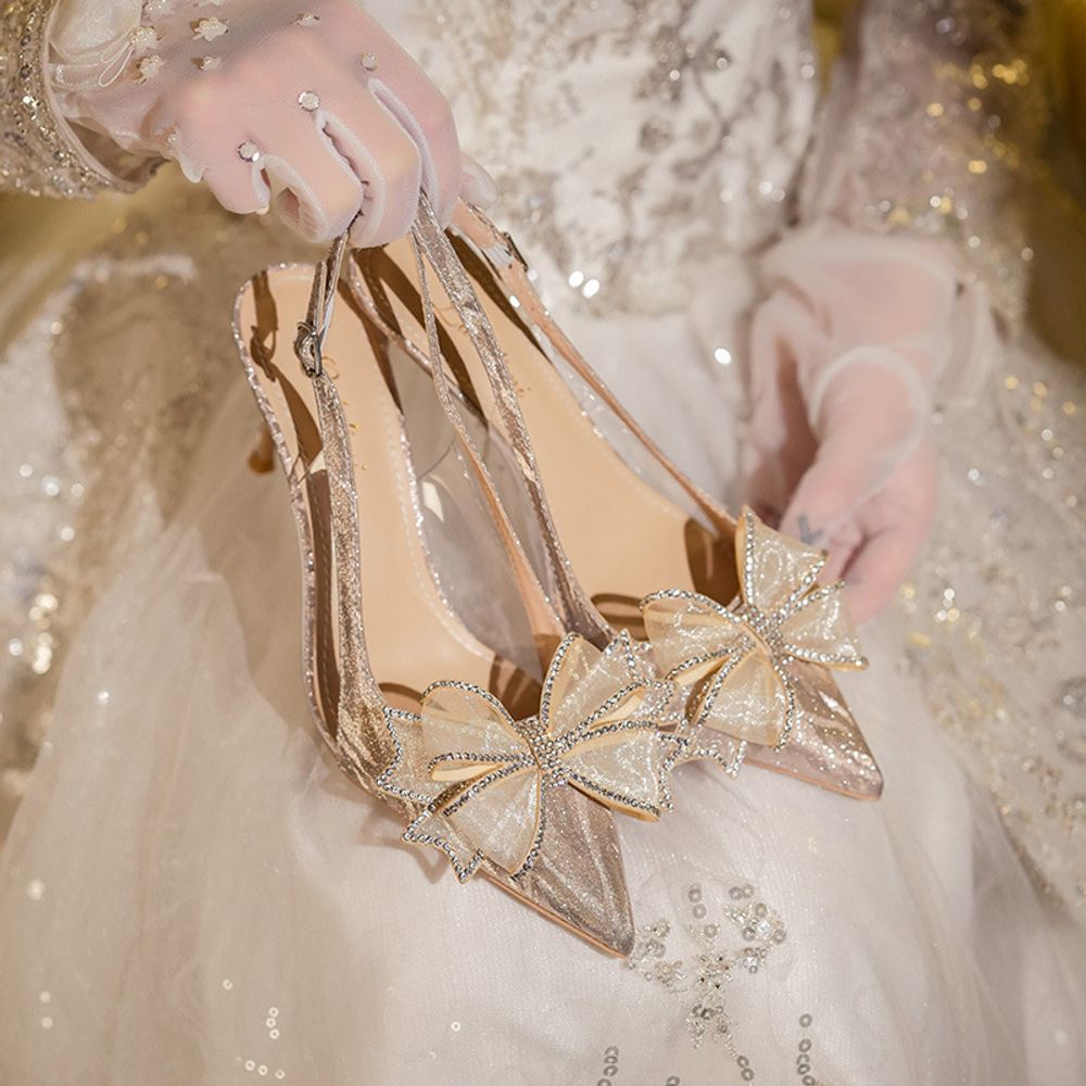 Premium Slingback Bridal Shoes