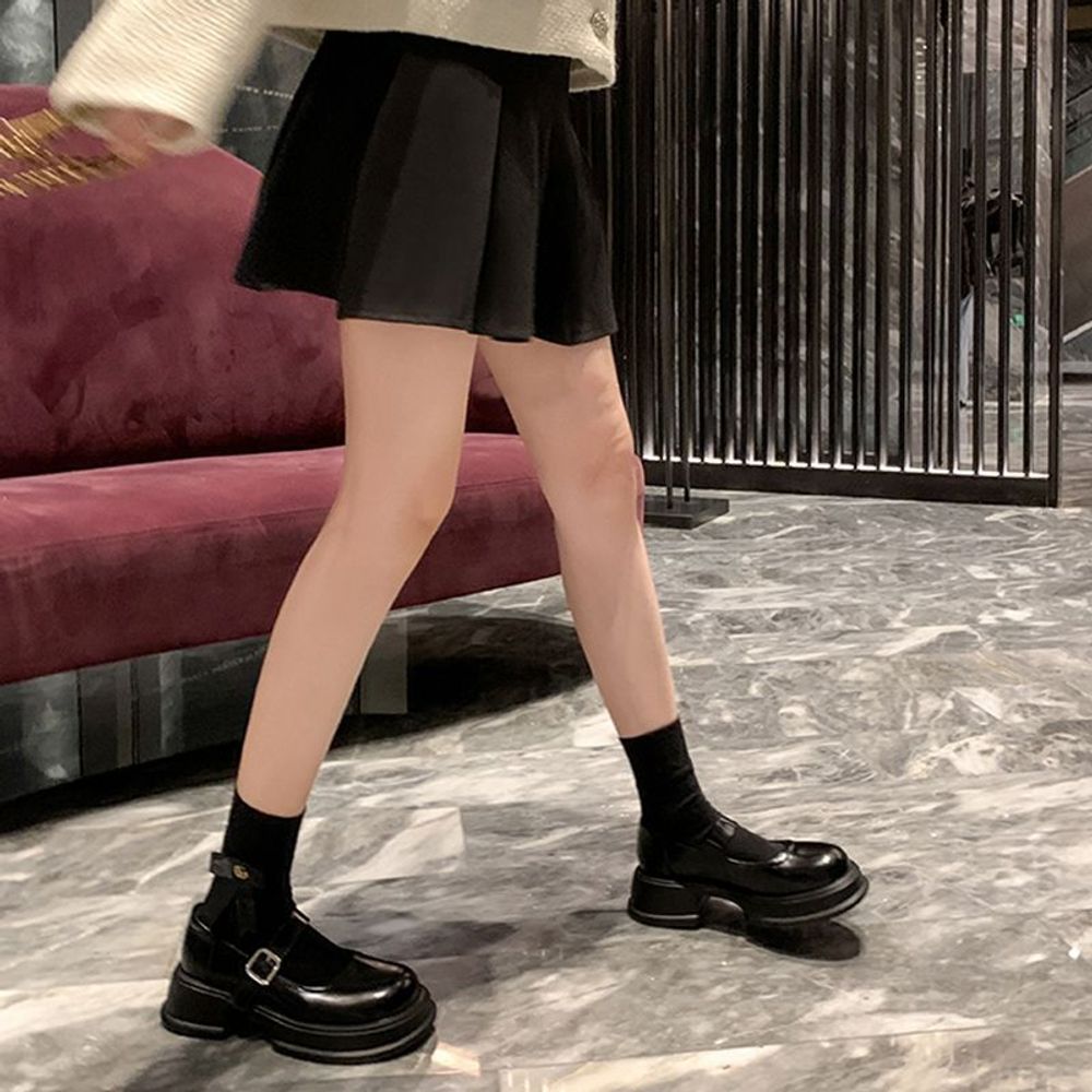 Genuine Leather Mary Jane Shoes