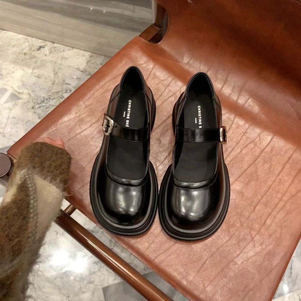 Genuine Leather Mary Jane Shoes