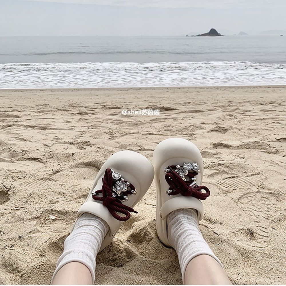 Cute Strappy Platform Clogs