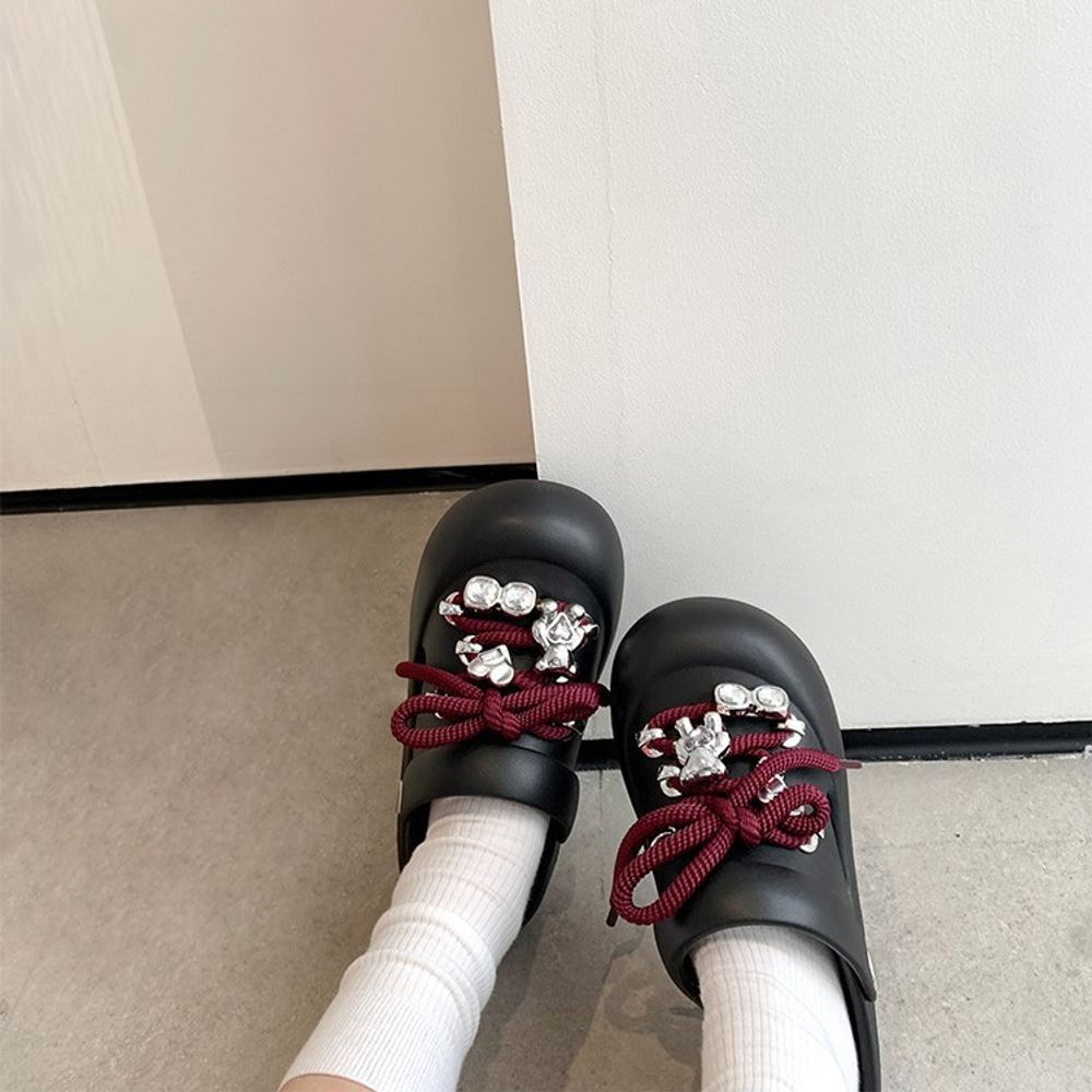 Cute Strappy Platform Clogs