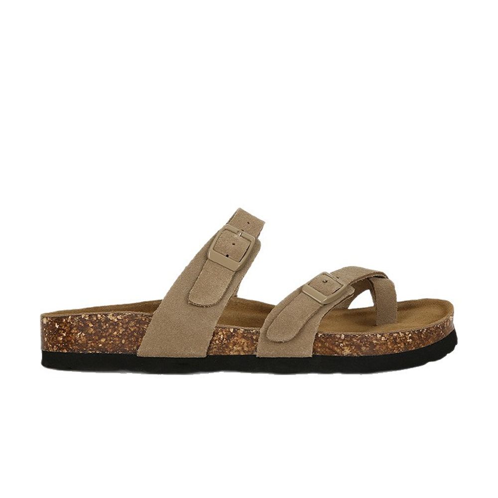 Thick Bottom Leather Slippers
