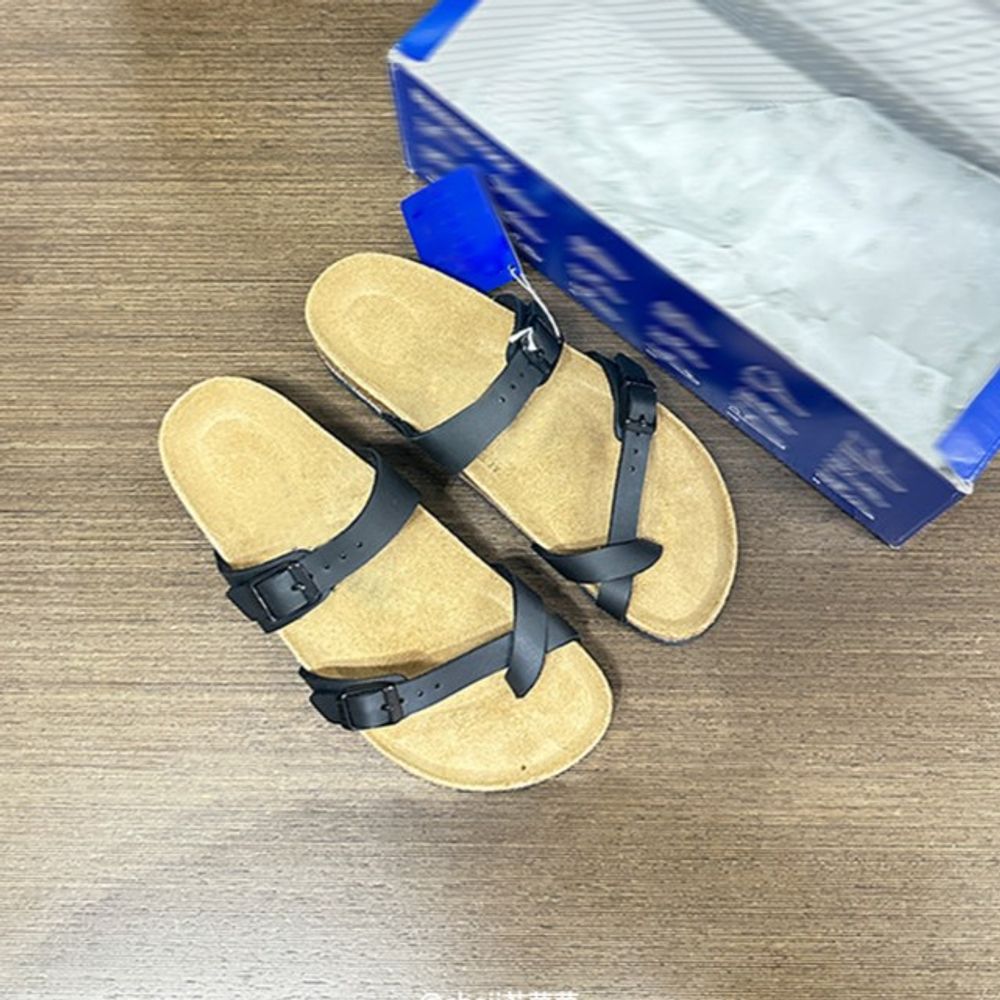 Thick Bottom Leather Slippers