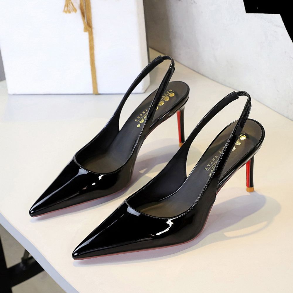 Slingback pointed heels