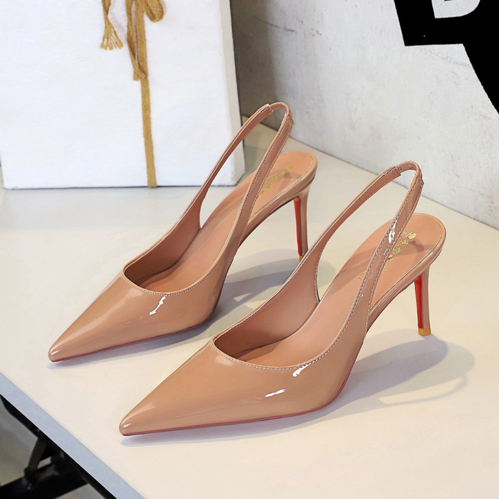 Slingback pointed heels