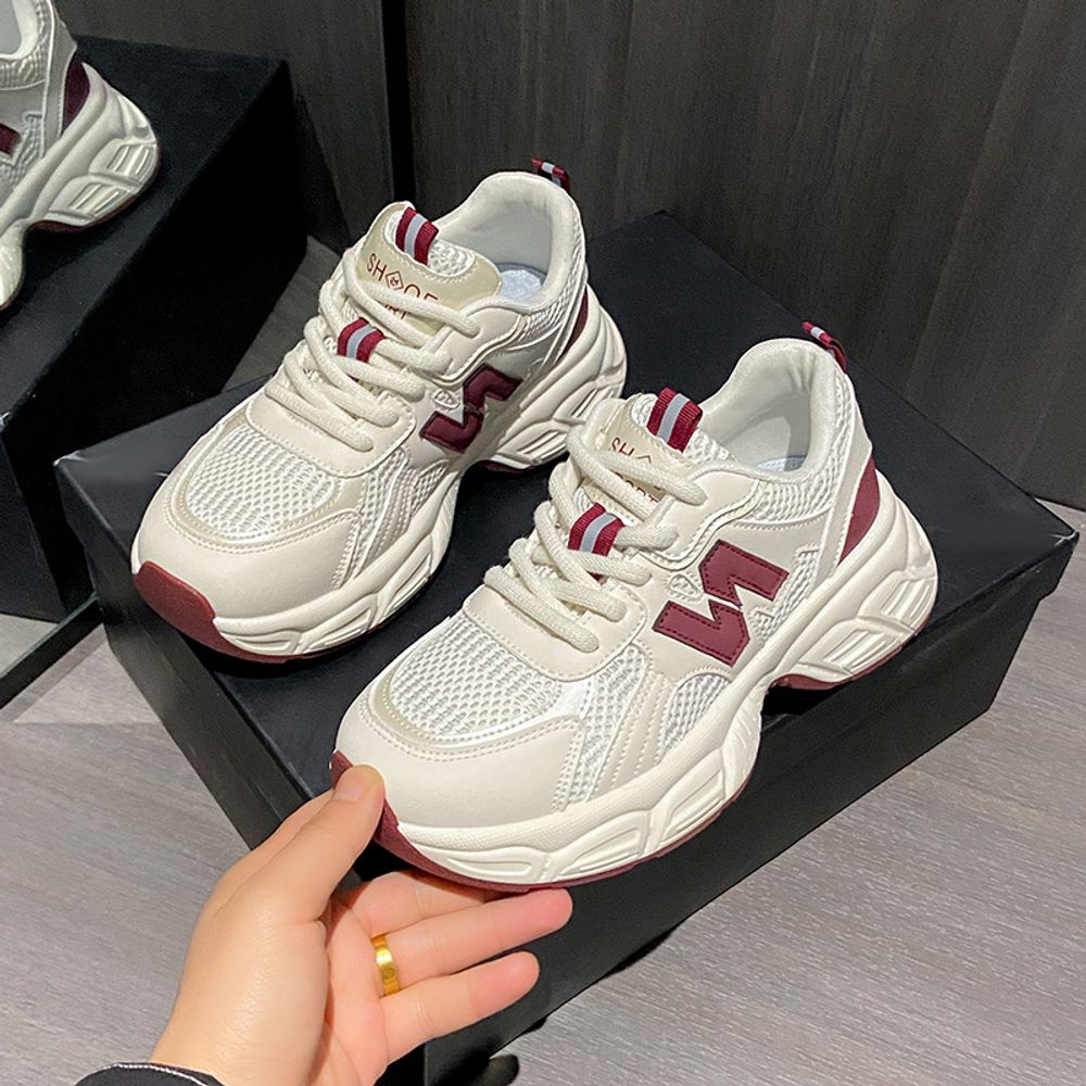 Thick Soled Mesh  Sneakers
