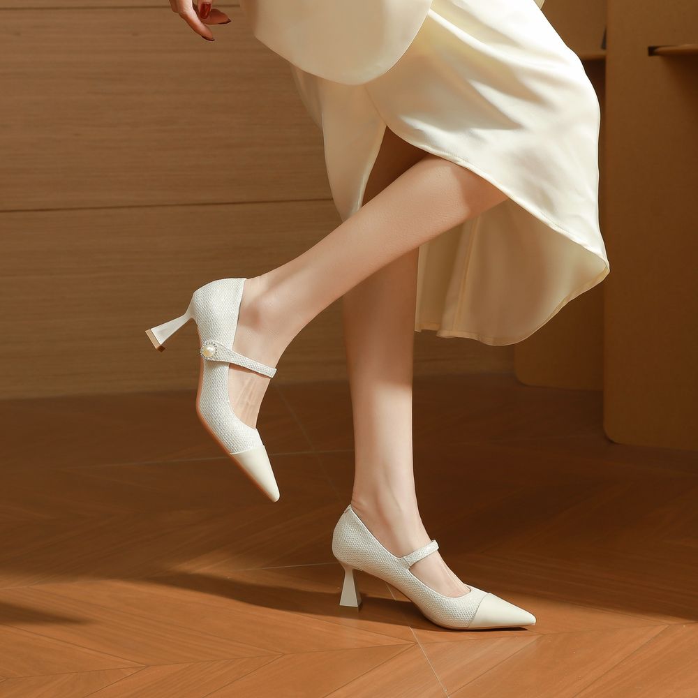 Pointed Mary Jane Shoes
