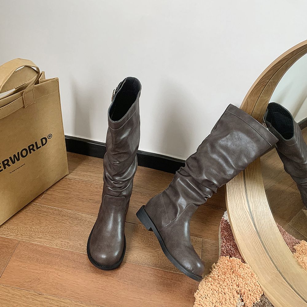 Knee High Slim Knight Boots